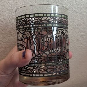 Vintage Seasons Greetings Glass Tumbler